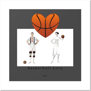 Basketball Couple Posters and Art